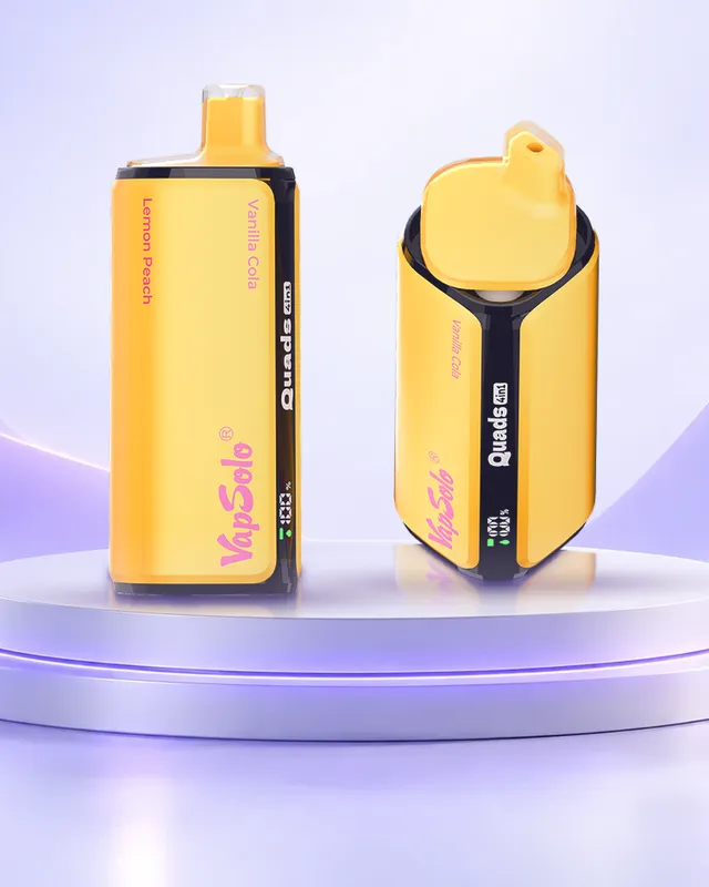 VapSolo® Quads 80K, combinación 12: Vanilla Cola, Lemon Peach, Strawberry Raspberry Cherry Ice y Grape Ice