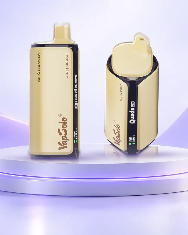 VapSolo® Quads 80K, combinación 04: Lemon Lime, Strawberry Ice, Raspberry Watermelon y Fizzy Cherry