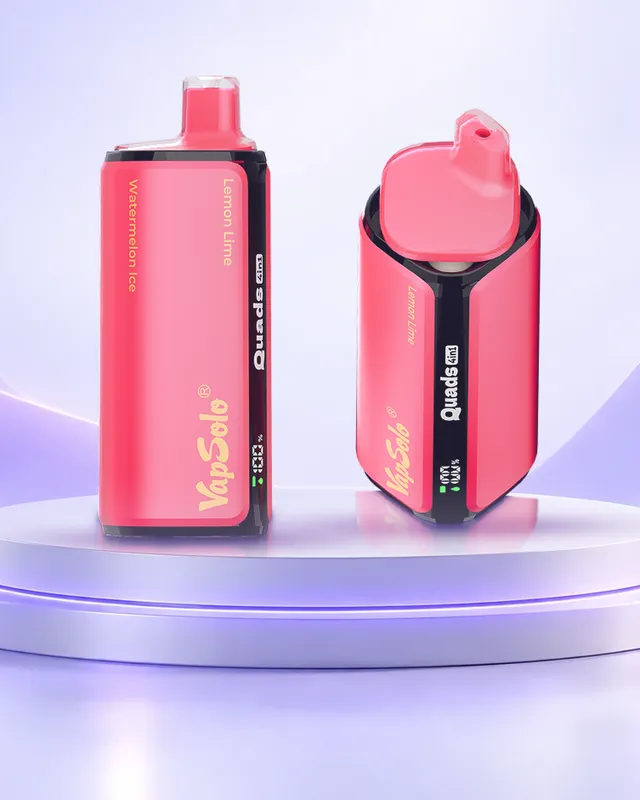 VapSolo® Quads 80K, combinación 05: Lemon Lime, Watermelon Ice, Black Ice Dragon Fruit Strawberry y Love 66
